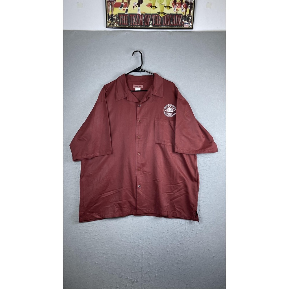 Norman Todd Shirt Mens 3XL Red Harley Owners Group Short Sleeve Button HOG Rally